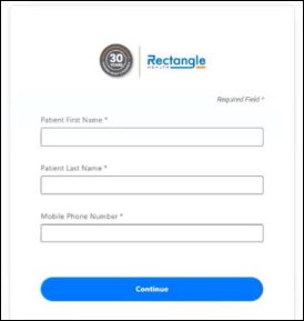  The Patient Authentication screen.