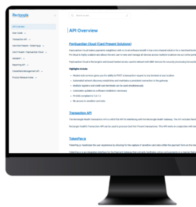 A desktop computer that shows the Developer Doc Portal on the screen.